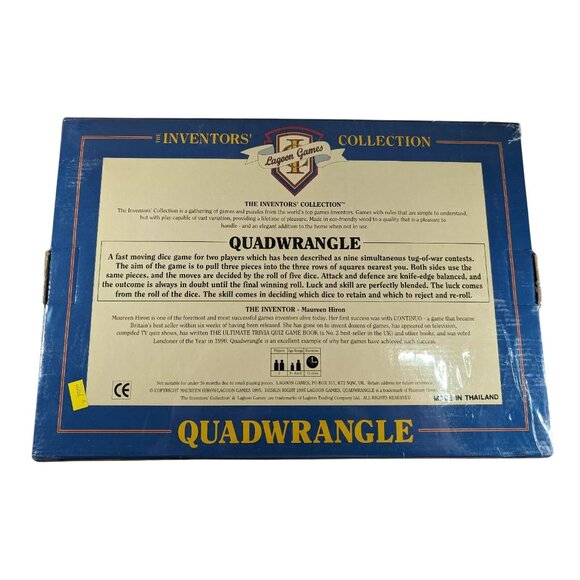 Lagoon Games Quadwrangle Wooden Dice Strategy Board Game New Sealed Inventors - Picture 2 of 2